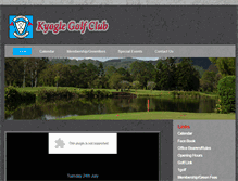 Tablet Screenshot of kyoglegolfclub.com